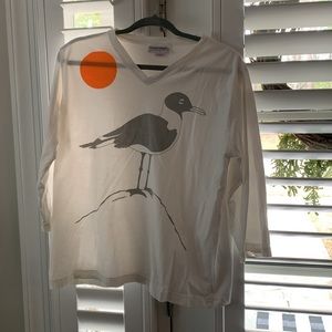 Marushka Hand Prints Size XL very chill, vacay shirt! 🏝️. Actually, 3/4 sleeve